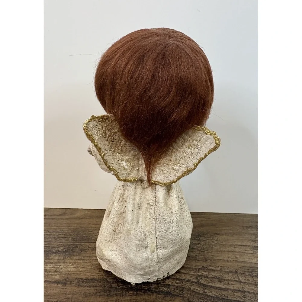 Vintage Christmas Angel Mache Original Style Dip N Drape 9